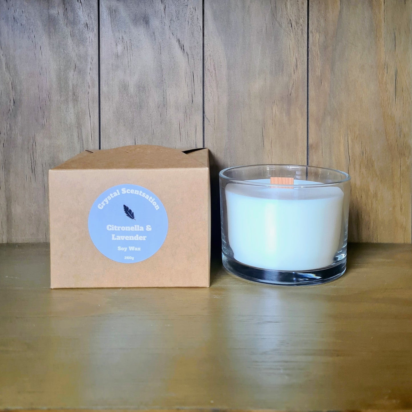 Soy Candle 65hr with Wood Wick