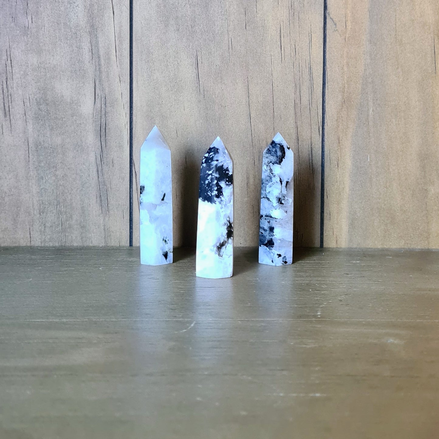 Rainbow Moonstone Point