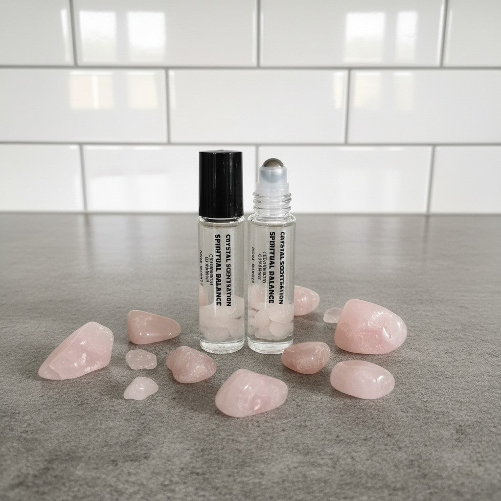 Spiritual Balance Aromatherapy Roller with Rose Quartz 10ml