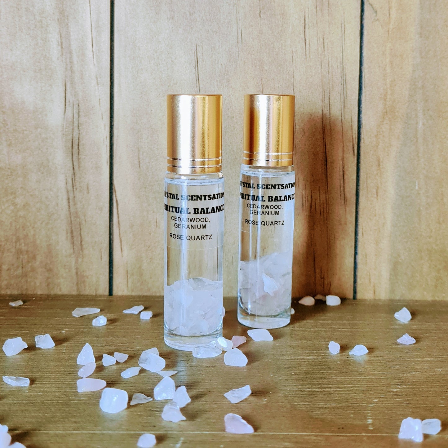 Spiritual Balance Aromatherapy Roller with Rose Quartz 10ml