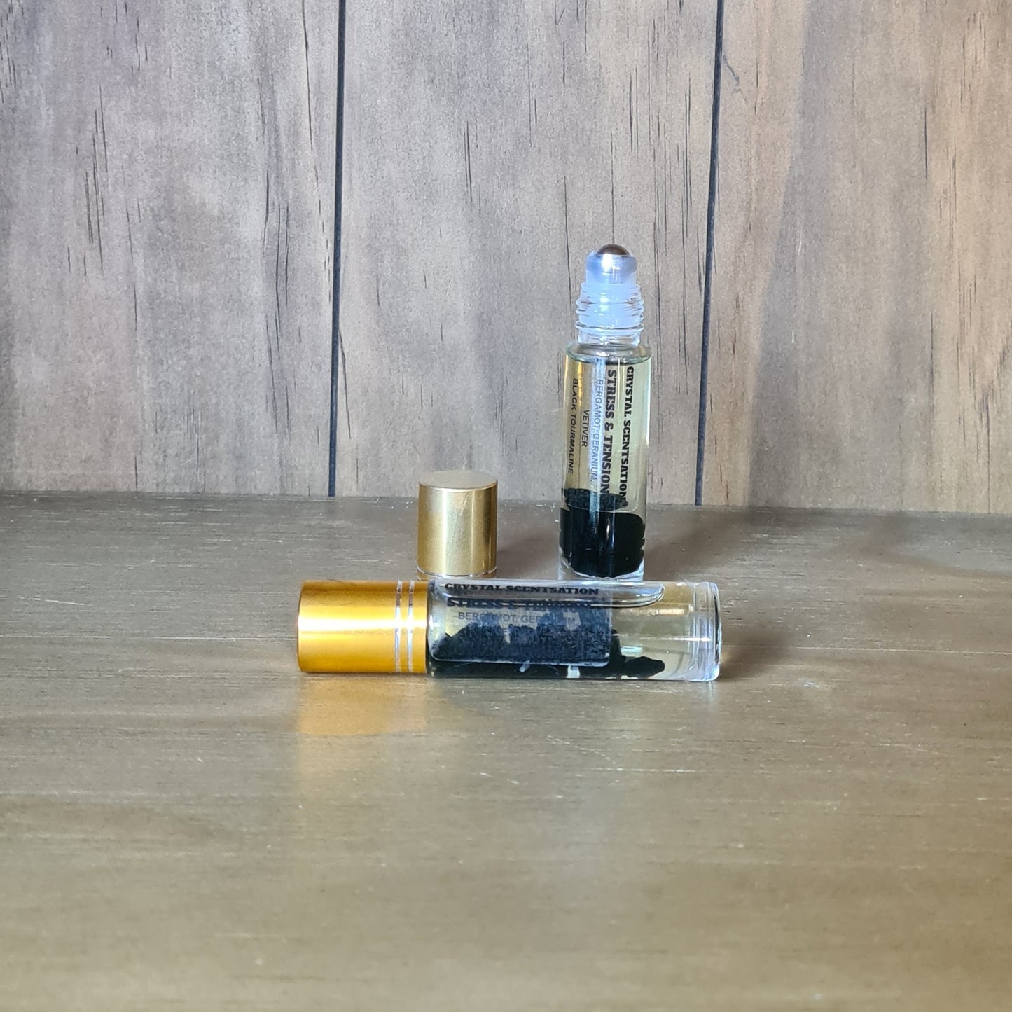 Stress and Tension Aromatherapy Roller with Black Tourmaline 10ml