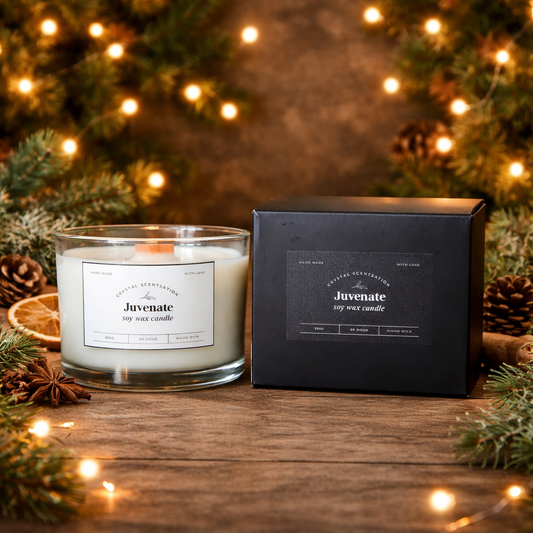 Soy Candle 60hr with Wood Wick