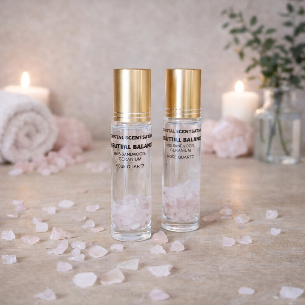 Spiritual Balance Aromatherapy Roller with Rose Quartz 10ml