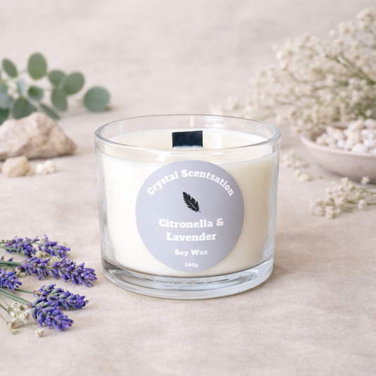 Citronella and Lavender Soy Wax Candle 360g