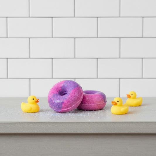 Donut Bath Bomb - Snow Fairies - 65g