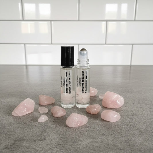 Spiritual Balance Aromatherapy Roller with Rose Quartz 10ml