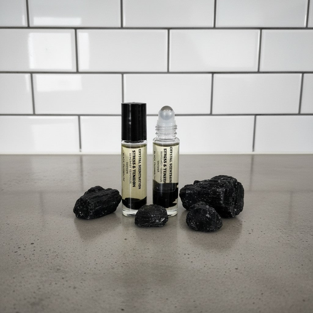 Stress and Tension Aromatherapy Roller with Black Tourmaline 10ml